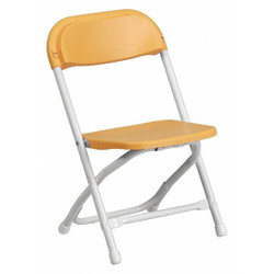 Flash Furniture Kids Folding Chair,Yellow Y-KID-YL-GG