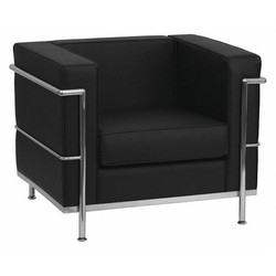 Flash Furniture Leather Chair,Regal Series,Black ZB-REGAL-810-1-CHAIR-BK-GG