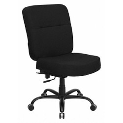 Flash Furniture High Back Fabric Chair,400 lb. Cap,Blk WL-735SYG-BK-GG