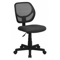 Flash Furniture Low Back Task Chair,Gray WA-3074-GY-GG