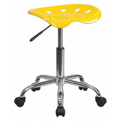 Flash Furniture Tractor Stool,Orange/Yellow LF-214A-YELLOW-GG