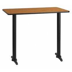 Flash Furniture Natural Lam Table,Rect w/T-Base,30"x48" XU-NATTB-3048-T0522B-GG