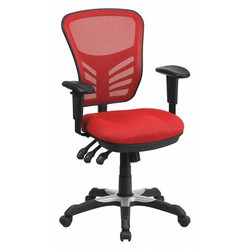 Flash Furniture Mid-Back Exec Chair,Red HL-0001-RED-GG