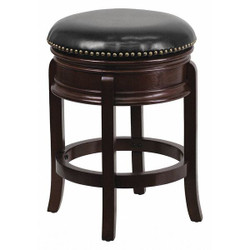 Flash Furniture Backless Stool,Cappuccino,24" TA-68824-CA-CTR-GG