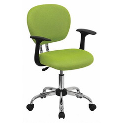 Flash Furniture Mid-Back Task Chair,Apple Green H-2376-F-GN-ARMS-GG