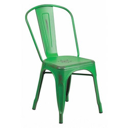 Flash Furniture Distressed Green Metal Chair ET-3534-GN-GG