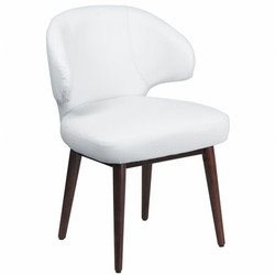 Flash Furniture White Leather Side Chair BT-2-WH-GG