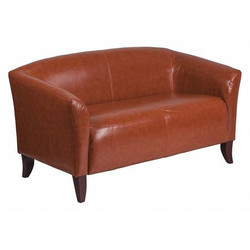Flash Furniture Cognac Leather Loveseat 111-2-CG-GG