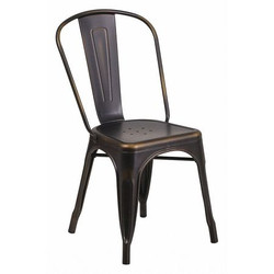 Flash Furniture Distressed Copper Metal Chair ET-3534-COP-GG