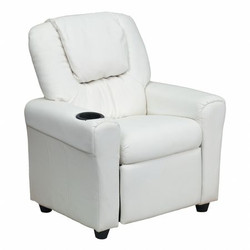 Flash Furniture White Vinyl Kids Recliner DG-ULT-KID-WHITE-GG