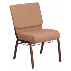 Flash Furniture Caramel Fabric Church Chair FD-CH0221-4-CV-BN-BAS-GG