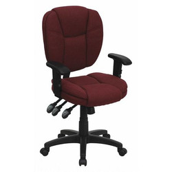 Flash Furniture Burg Mid-Back Task Fab Chair GO-930F-BY-ARMS-GG