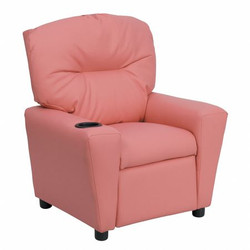 Flash Furniture Pink Vinyl Kids Recliner BT-7950-KID-PINK-GG
