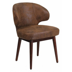 Flash Furniture Brown Microfiber Side Chair BT-5-BOM-GG