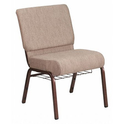 Flash Furniture Beige Fabric Church Chair FD-CH0221-4-CV-BGE1-BAS-GG