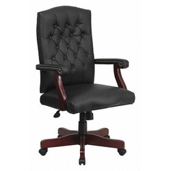 Flash Furniture Black High Back Exec Chair 801L-LF0005-BK-LEA-GG