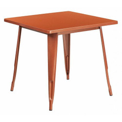 Flash Furniture Copper Metal Table,31.5SQ ET-CT002-1-POC-GG