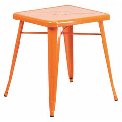 Flash Furniture Orange Metal Table,23.75SQ CH-31330-29-OR-GG