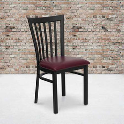 Flash Furniture Black School Chair-Burg Seat,PK2 2-XU-DG6Q4BSCH-BURV-GG