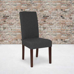 Flash Furniture Greenwich Series Gray Fabric Parson,PK2 2-QY-A37-9061-GY-GG