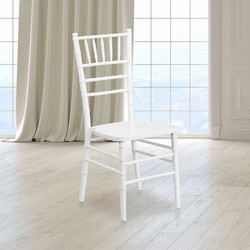 Flash Furniture HERCULES Series White Wood Chiavari,PK2 2-XS-WHITE-GG