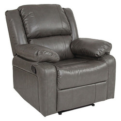 Flash Furniture Harmony Series Leather Recliner,Gray BT-70597-1-GY-GG