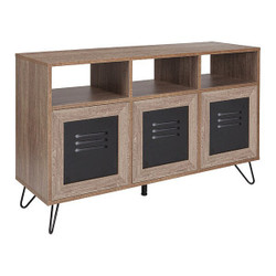 Flash Furniture Rustic Console Cabinet,Woodridge,44"W NAN-JN-21804CT-3-GG