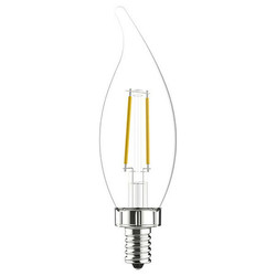 Current LED Bulb Decorative,4 1/2 in L,2.5 W,PK2 LED3DFCAC-C-2PK