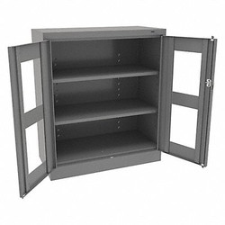 Tennsco Storage Cabinet,42"x36"x18",MdGry,2Shlv CVD4218 MED GREY
