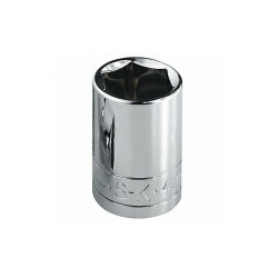 Sk Professional Tools Socket, Steel, Chrome, 7/16 in 40214