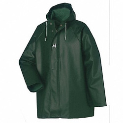 Helly Hansen Rain Jacket with Hood,Green,3XL 70300_490-3XL