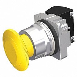 Siemens Non-Illuminated Push Button,Yellow 52PR8W4A