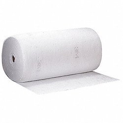 3m Absorbent Roll,Oil-Based Liquids,White HP-100