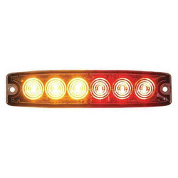 Buyers Products Strobe Light,Ultra-Thin,Red/Amber,5" 8892206