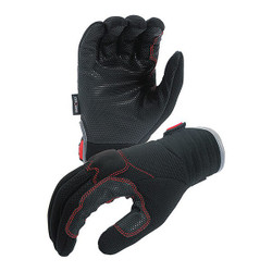 Azusa Safety Mechanics Gloves,Black/Red/Gray,M,PR KX02A