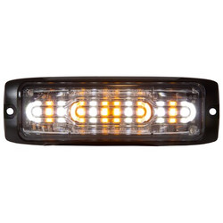 Buyers Products Strobe Light,Ultra Thn,LED,Ambr/Clr,5.2" 8890302