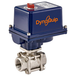 Dynaquip Controls Electronic Ball Valve,SS,1-1/4 In.  E3S26AJE24