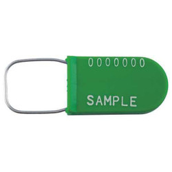 Tydenbrooks Padlock Seals,100 Lb,Green,PK1000 6170000-2