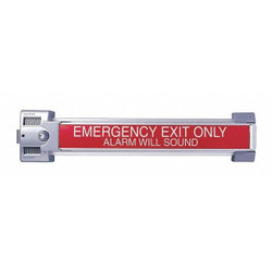 Von Duprin Rim Exit Device with Alarm,Aluminum 2670 3FT US28