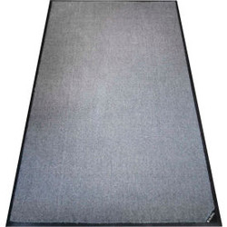 Global Industrial Plush Entrance Mat 3/8"" Thick 3'Wx5'L Gray