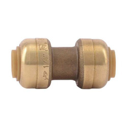 Sharkbite Coupling,Push Fitting,1/4 In. U004LF