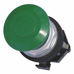 Eaton Non-Illum Push Button,30mm,Green HT8AEG