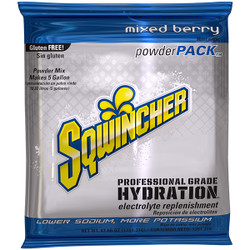 Sqwincher® Regular Powder Packs, 47.66 oz Packs, 5 gal Yield