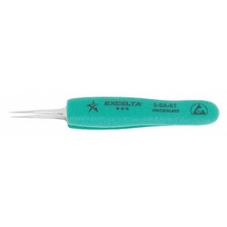 Excelta Tweezer,Very Fine,4-3/4 in. L,SS 5-SA-ET