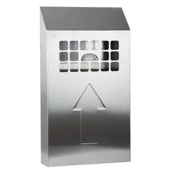 No Butts Bin Co Cigarette Receptacle,1/2 gal.,Silver NBB01