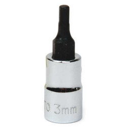 Williams Hex Bit Socket,1/4" D,8mm 35075