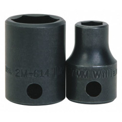 Williams Impact Socket,3/8" D,6Pt,11mm 2M-611