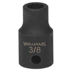 Williams Impact Socket,1/2"D,1-7/16",12Pt 35546
