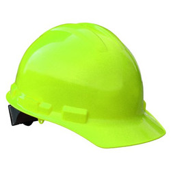 Radians Hard Hat,6 PT Ratchet,Hi-Viz Green GHR6-GREEN-HV