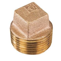 Smith-Cooper Square Plug,Cored,3",125,Brz Nl 4385006550